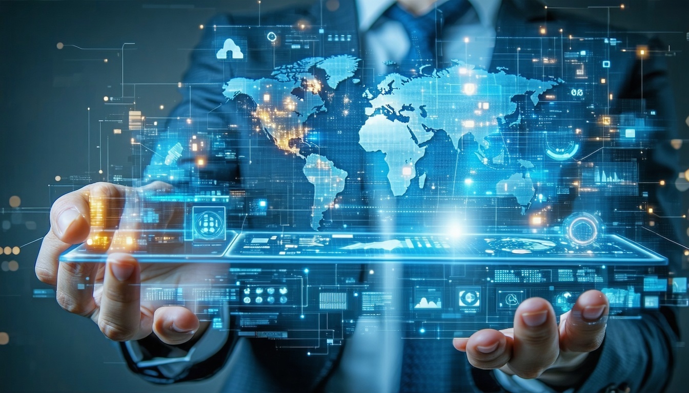 Innovative technology solutions illustration